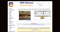Desktop Screenshot of oprfwrestling.com