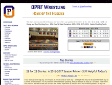 Tablet Screenshot of oprfwrestling.com